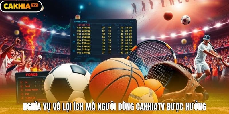 Nghĩa vụ và lợi ích mà người dùng CakhiaTV được hưởng