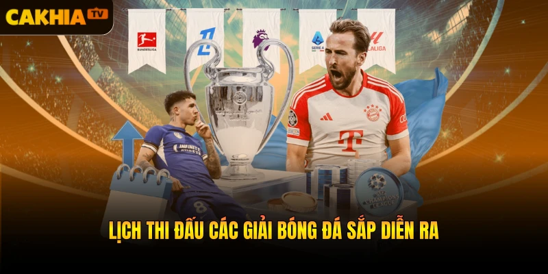 Lịch thi đấu các giải bóng đá sắp diễn ra
